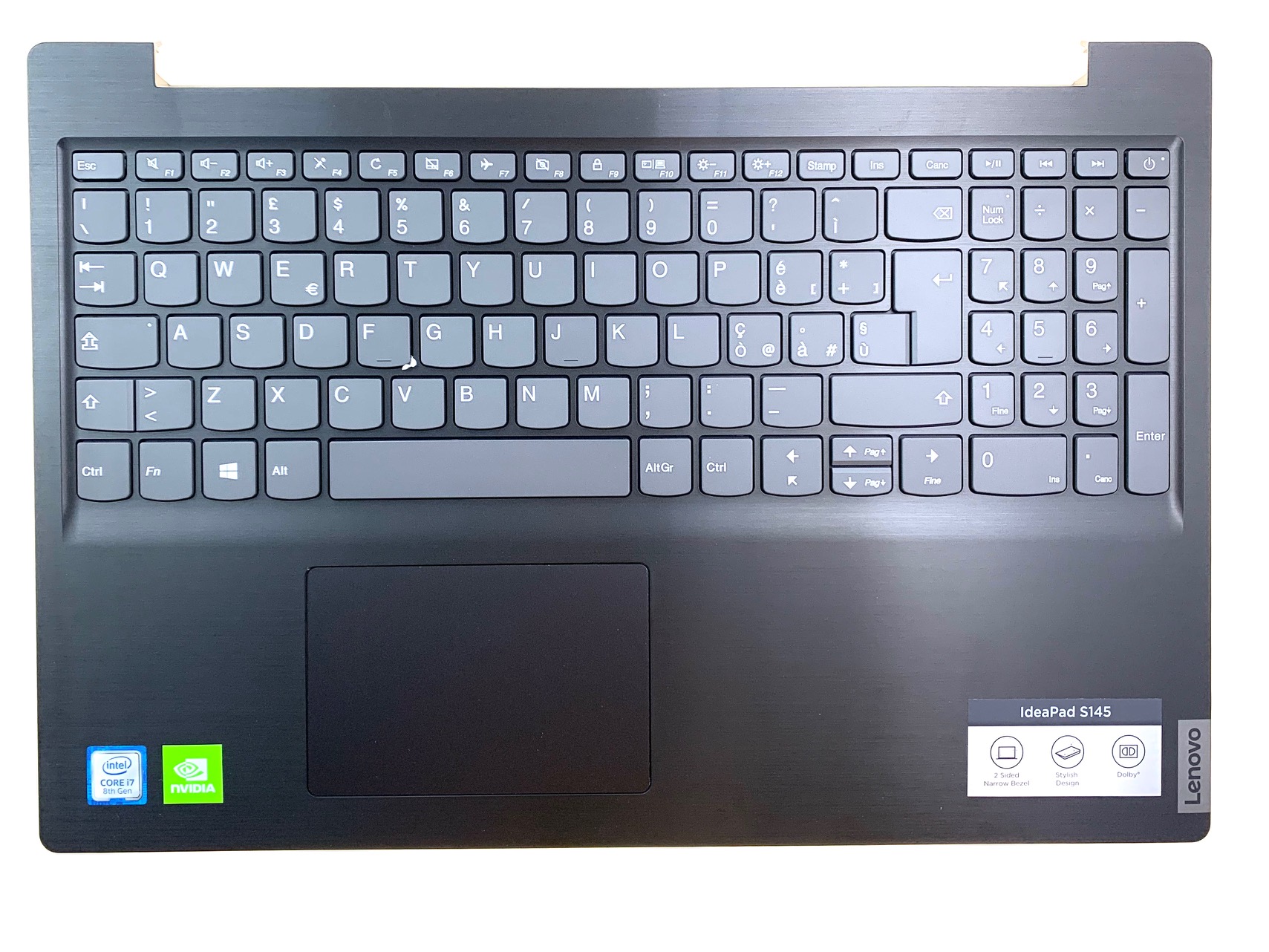 Horní Šasi Kryt Palmrest Lenovo IdeaPad S145 S145-15IWL S145-15API S145-15ILL S145-15AST