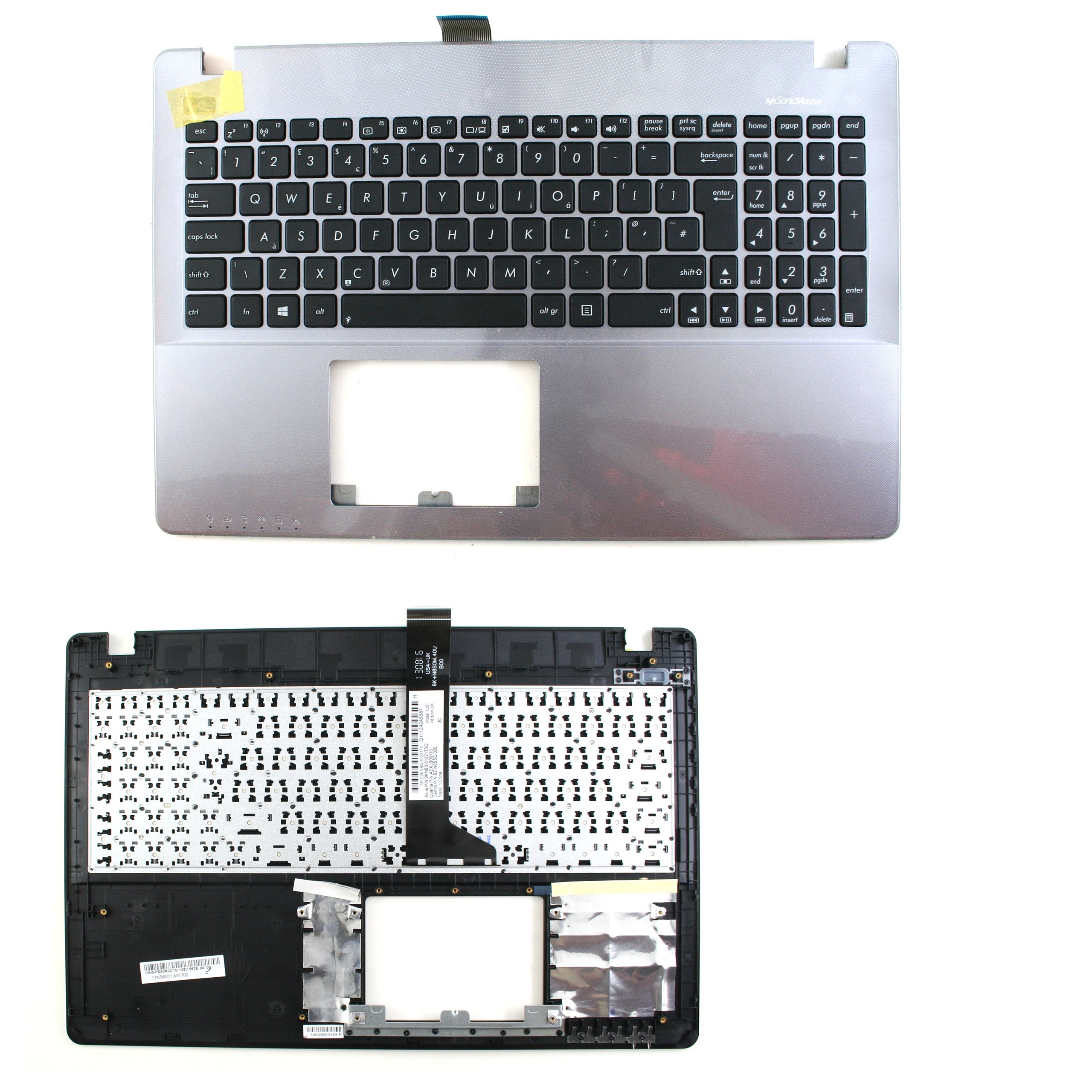 Horní  Šasi Kryt Palmrest ASUS X550 X550LB X550CC X550V UK