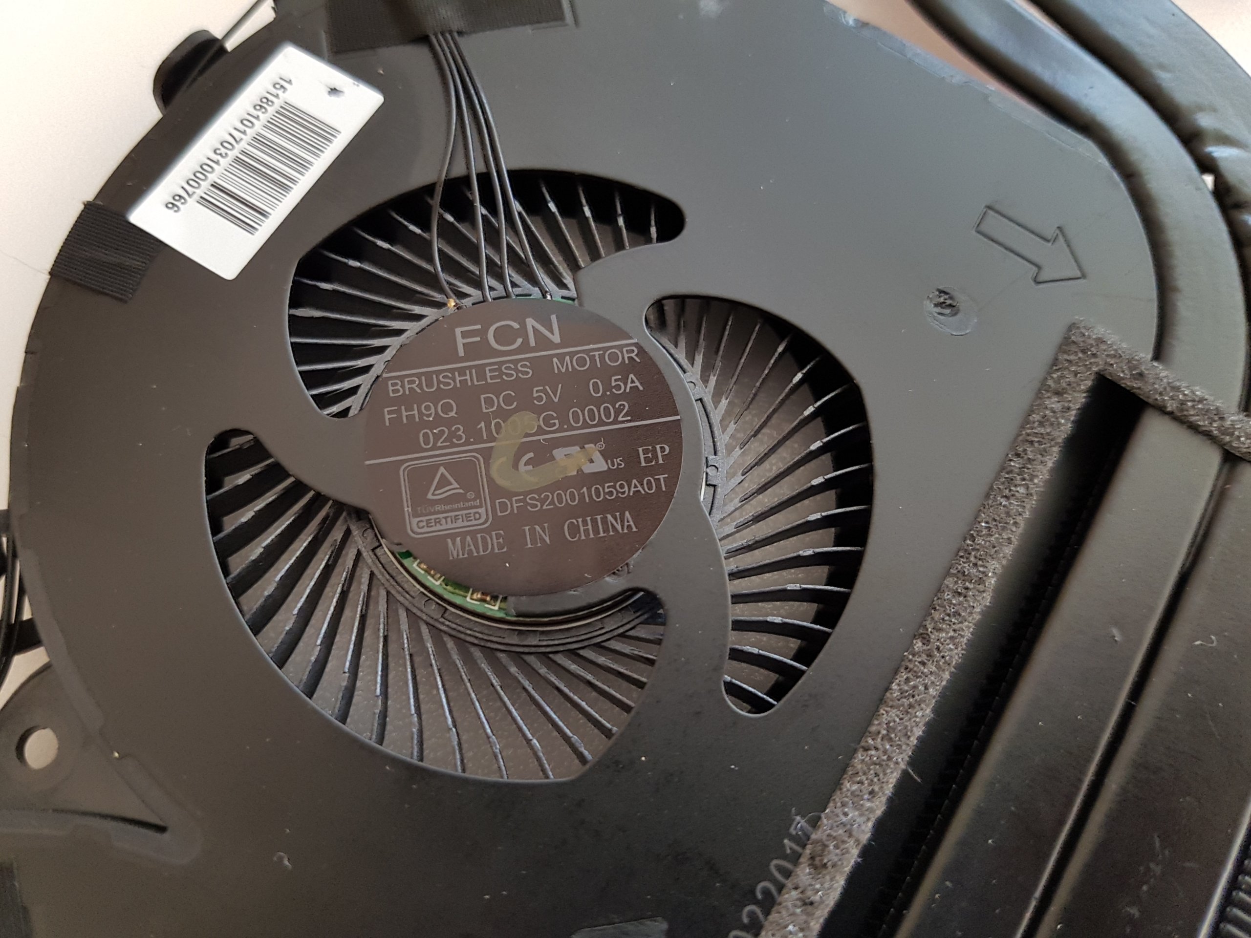 Ventilátor Lenovo IdeaPad 700 15 700-15 GTX